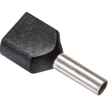ARDEBO.de - Twin-Aderendhülse, isoliert 2x1,50 mm² schwarz