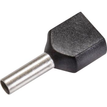 JÄGER Twin-Aderendhülse, isoliert 2x1,50 mm² schwarz (100 KTM)
