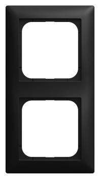 ARDEBO.de - Abdeckrahmen 2-fach balance SI 1722-915 matt schwarz