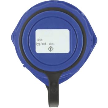 JÄGER SIROX Druckwasserdichte Einbau-Steckdose "oval" blau SiRoX Steckdosenkombination