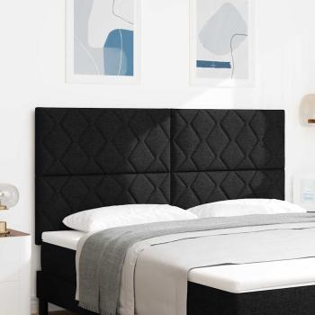 ARDEBO.de - LED Kopfteil Schwarz 180 cm Stoff