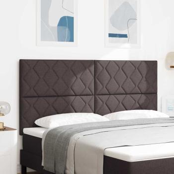 ARDEBO.de - LED Kopfteil Braun 180 cm Stoff