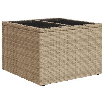 Sofa Set 6 stk. Beige und Hellgrau Poly-Rattan