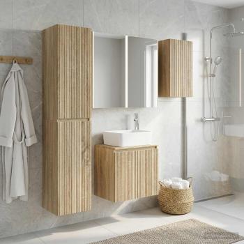 Badezimmerschrank-Set 5 stk. Sonoma-Eiche Holzwerkstoff
