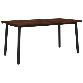 Live Edge Esstisch 160 x 80 x 75 cm Massivholz Akazie