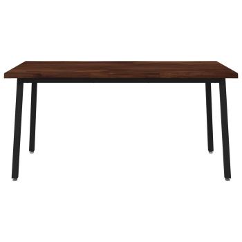 Live Edge Esstisch 160 x 80 x 75 cm Massivholz Akazie