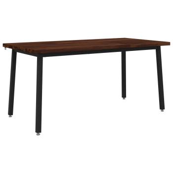 Quadratischer Esstisch 160 x 70 x 75 cm Massivholz Akazie
