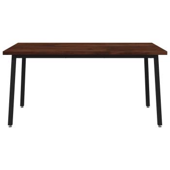 Quadratischer Esstisch 160 x 80 x 75 cm Massivholz Akazie