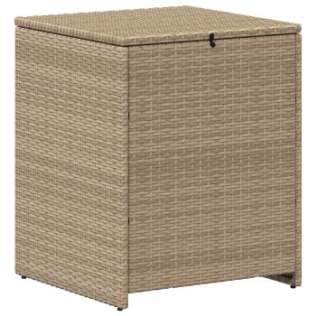 Sofa Set 6 stk. Beige und Hellgrau Polyrattan und Stahl
