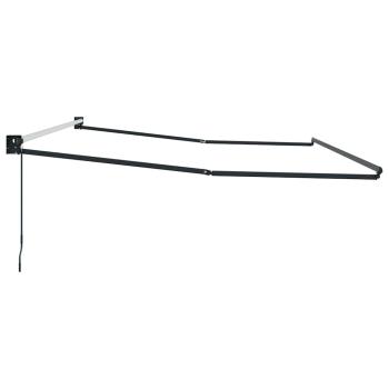 Ausziehbarer Sonnenschirmrahmen Anthrazit 450 x 300 cm