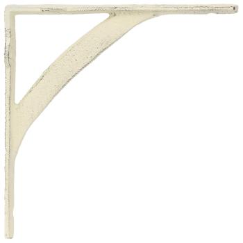 Wandregalhalterungen 12 stk. Antik Weiß 21 x 21 x 3.5 cm Stahl