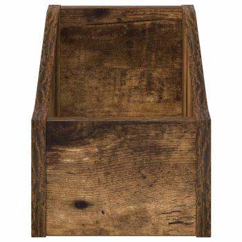 LP Plattenbox 2 stk. Räuchereiche 18 x 32 x 18 cm Holzwerkstoff