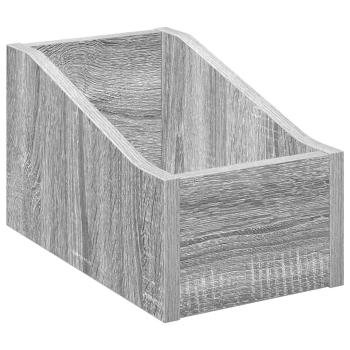 LP Plattenbox 2 stk. Sonoma-Grau 18 x 32 x 18 cm Holzwerkstoff
