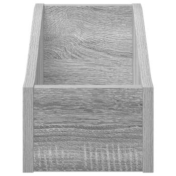 LP Plattenbox 2 stk. Sonoma-Grau 18 x 32 x 18 cm Holzwerkstoff