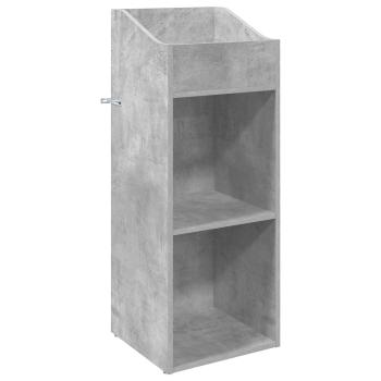 Schallplattenschrank Betongrau 36 x 36 x 95,5 cm Holzwerkstoff