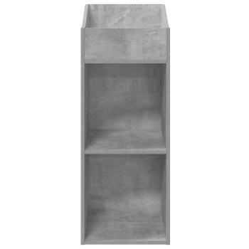 Schallplattenschrank Betongrau 36 x 36 x 95,5 cm Holzwerkstoff