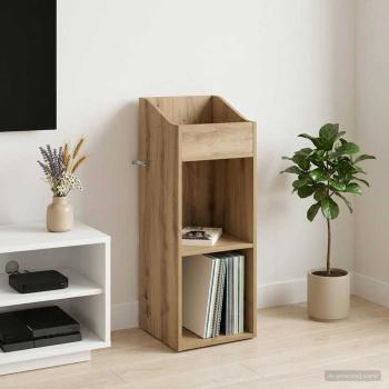 ARDEBO.de - Schallplattenschrank Artisan-Eiche 36 x 36 x 95,5 cm