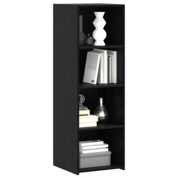 Highboard Schwarz Eichen-Optik 40 x 41 x 124 cm Holzwerkstoff