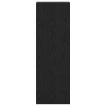 Highboard Schwarz Eichen-Optik 40 x 41 x 124 cm Holzwerkstoff