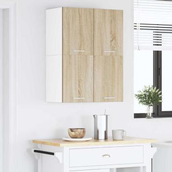 Hängeschrank Sonoma-Eiche und Weiß 60 x 31 x 40 cm