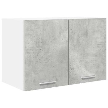 Hängeschrank Betongrau und Weiß 60 x 31 x 40 cm Holzwerkstoff