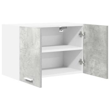 Hängeschrank Betongrau und Weiß 60 x 31 x 40 cm Holzwerkstoff