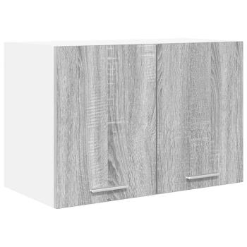 Hängeschrank Grau Sonoma und Weiß 60 x 31 x 40 cm Holzwerkstoff