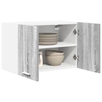 Hängeschrank Grau Sonoma und Weiß 60 x 31 x 40 cm Holzwerkstoff
