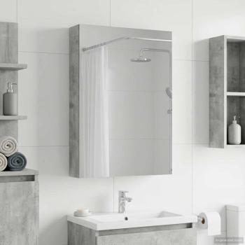 ARDEBO.de - Badezimmerspiegelschrank Beton Grau 40 x 10,5 x 60,5 cm