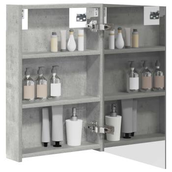 Badezimmerspiegelschrank Beton Grau 40 x 10,5 x 60,5 cm