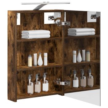 Badezimmerspiegelschrank Geräucherte Eiche 40 x 10,5 x 60,5 cm