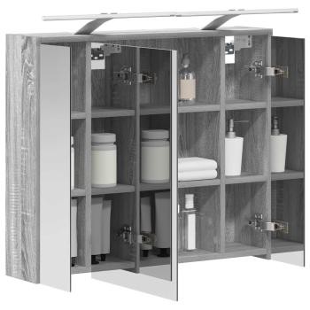 Badezimmerspiegelschrank Sonoma-Grau 73,5 x 16 x 62,5 cm