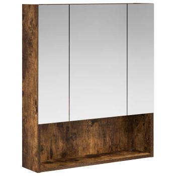 Badezimmerspiegelschrank Räuchereiche 60 x 14,5 x 70 cm