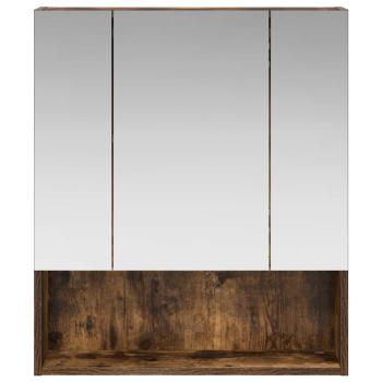 Badezimmerspiegelschrank Räuchereiche 60 x 14,5 x 70 cm