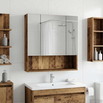 ARDEBO.de - Badezimmerspiegelschrank Altholz 60 x 14,5 x 70 cm