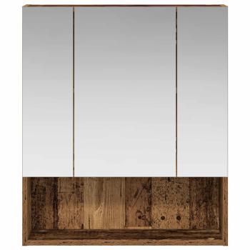 Badezimmerspiegelschrank Altholz 60 x 14,5 x 70 cm