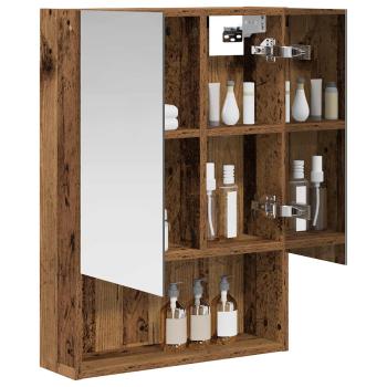 Badezimmerspiegelschrank Altholz 50 x 14,5 x 70 cm