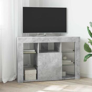 ARDEBO.de - Eck-LED-TV-Schrank 100x40x68cm Beton Grau Holzwerkstoff