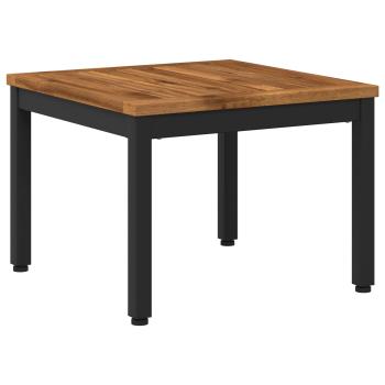 Couchtisch Natürlich und Schwarz 49 x 48,5 x 36 cm