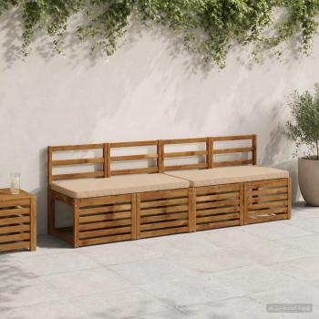 ARDEBO.de - 1-teiliges Bankkissen VUGHT 100 % Polyester Sand