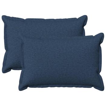 ARDEBO.de - Kissen 2 stk. HOUTEN Blau 50 x 80 cm Kunstleinen