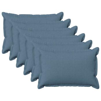 ARDEBO.de - Kissen 6 stk. HOUTEN Jeans blau 30 x 50 cm Kunstleinen