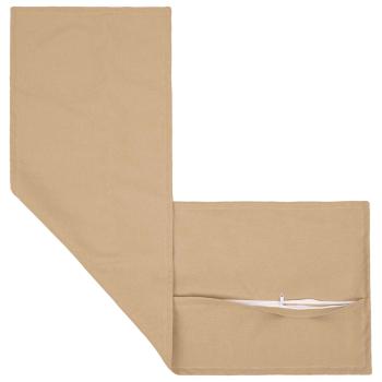 Wurfkissen 2 stk. HOUTEN Creme 40 x 145 cm Kunstleinen