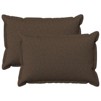 Kissen 2 stk. HOUTEN Taupe 50 x 75 cm Kunstleinen