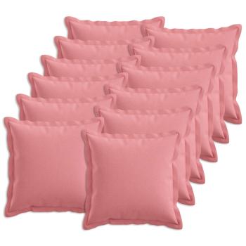 ARDEBO.de - Kissen 12 stk. HOUTEN Rosa 45 x 45 cm Kunstleinen