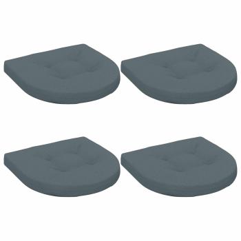 4-teilige Sitzkissen 4 stk. 100 % Polyester Blau 40 x 40 x 5 cm