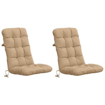 ARDEBO.de - 2-teiliges Hochlehner Kissenset VIANEN 100 % Polyester Sand