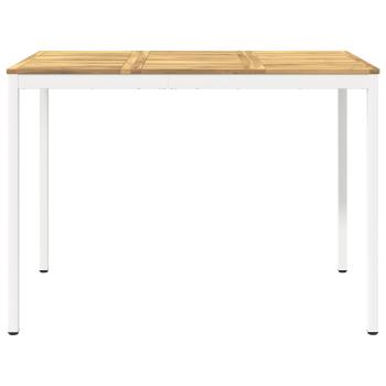 Gartenbar-Tisch NAARDEN Weiß 147 x 88,5 x 105 cm