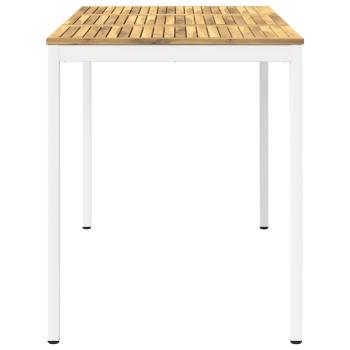 Gartenbar-Tisch NAARDEN Weiß 147 x 88,5 x 105 cm