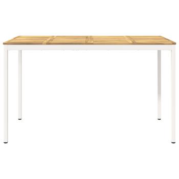 Gartenbar-Tisch NAARDEN Wei? 180 x 88,5 x 105 cm